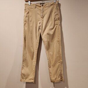 American Eagle Extreme Flex Pants Men's Size 31x30 Slim Straight Khaki Stretch